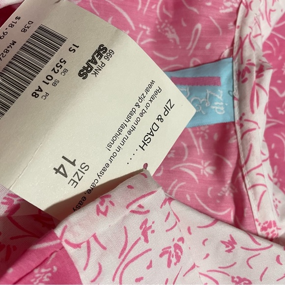 Zip and Dash Vintage Sears Dress! I Love This Dress! Size 14 - NWT - Picture 7 of 7